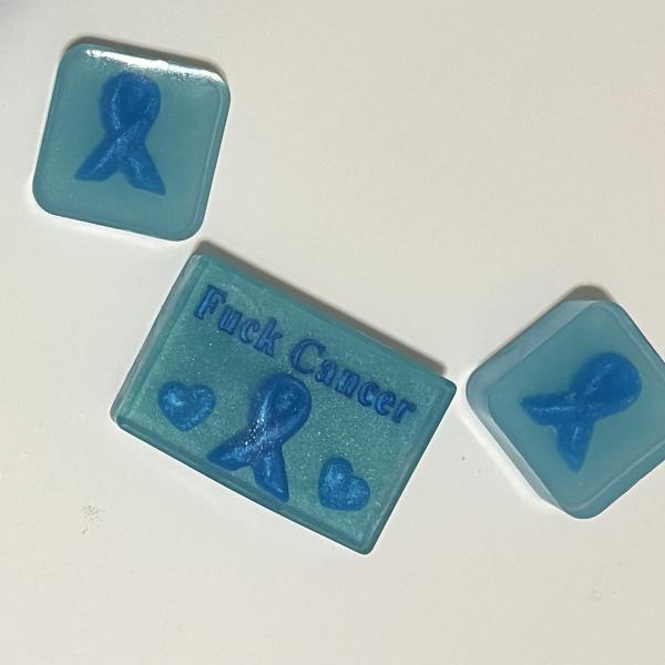 Custom ovarian cancer awareness soaps